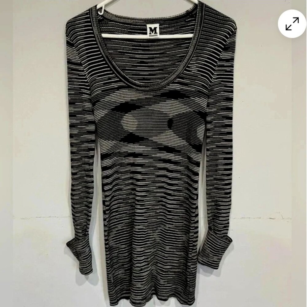 Missoni Black & Gray Knit Dress